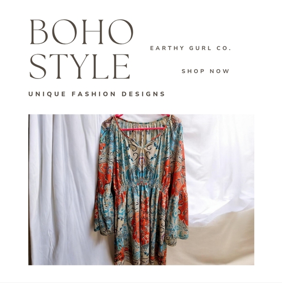 Dresses & Skirts - Bohemian | MultiColor | Stretchy Loose Fitting | Casual Maxi Dress